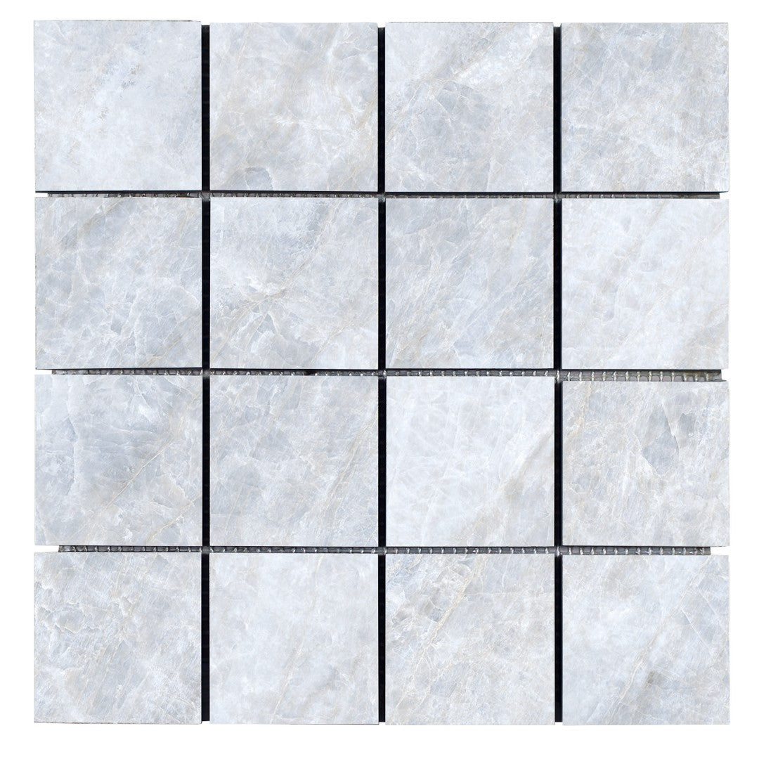 Tesoro Oyster 12" x 12" Rectified Matte Porcelain 3" Mosaic
