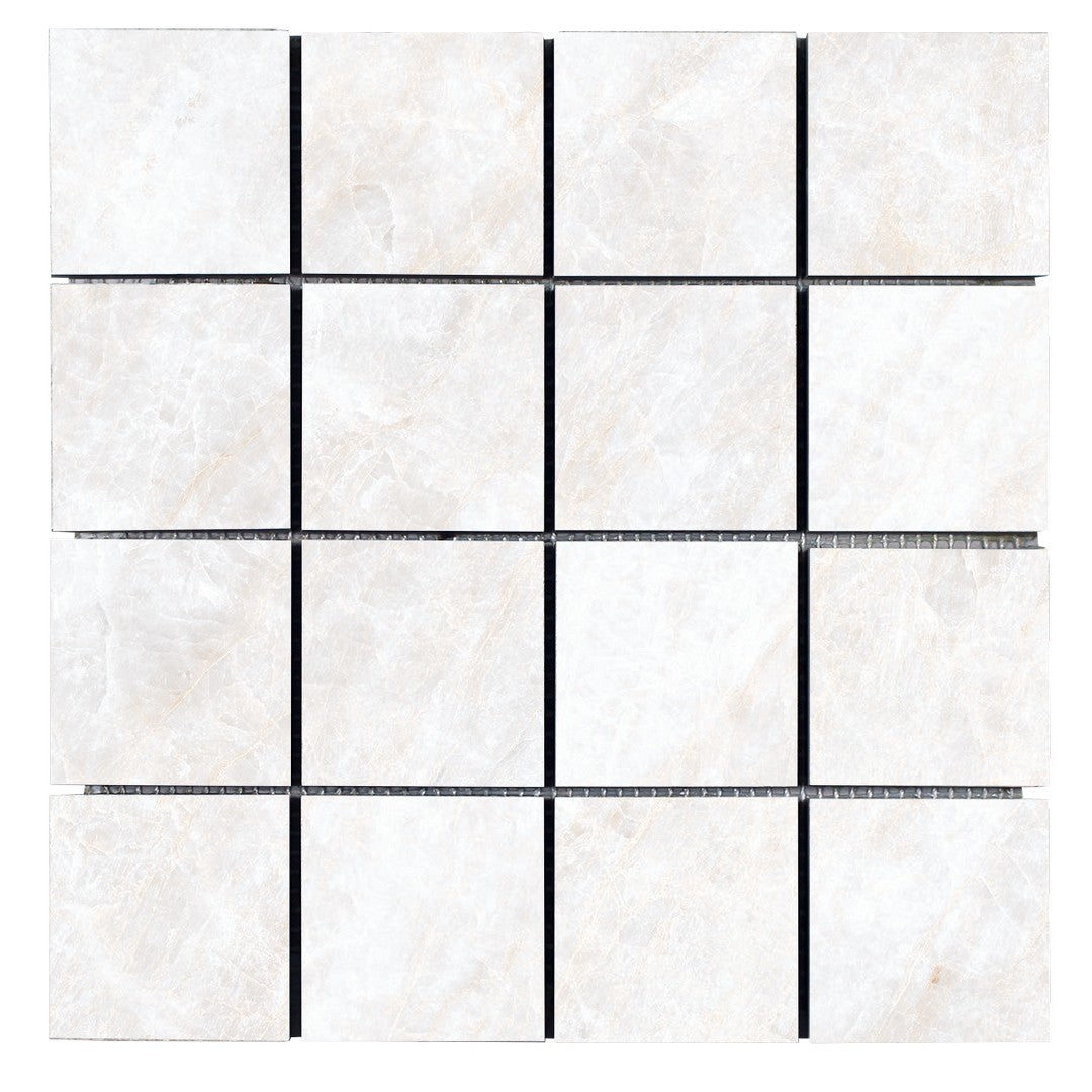 Tesoro Oyster 12" x 12" Rectified Matte Porcelain 3" Mosaic