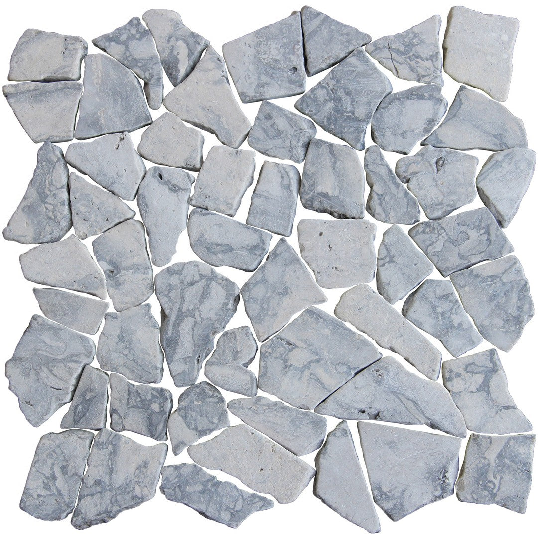 Tesoro Ocean Stones 11.5" x 11.75" Natural Stone Fit Mosaic