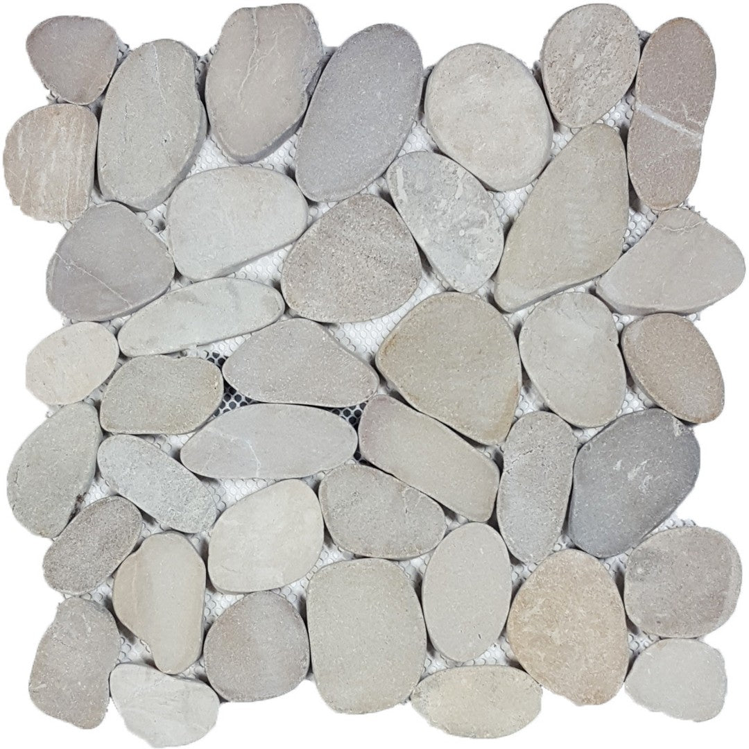 Tesoro Ocean Stones 11" x 11" Natural Stone Sliced Mosaic