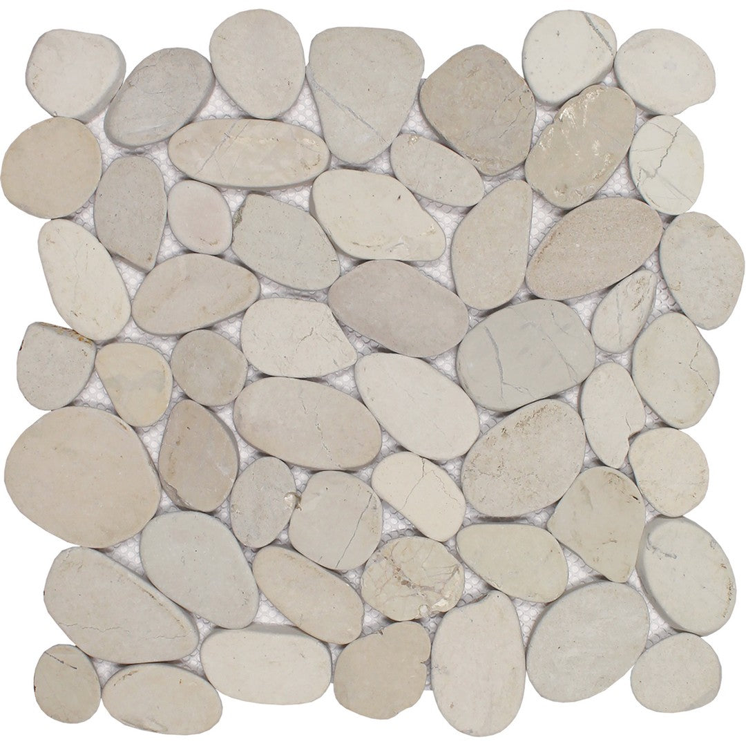Tesoro Ocean Stones 11" x 11" Natural Stone Sliced Mosaic