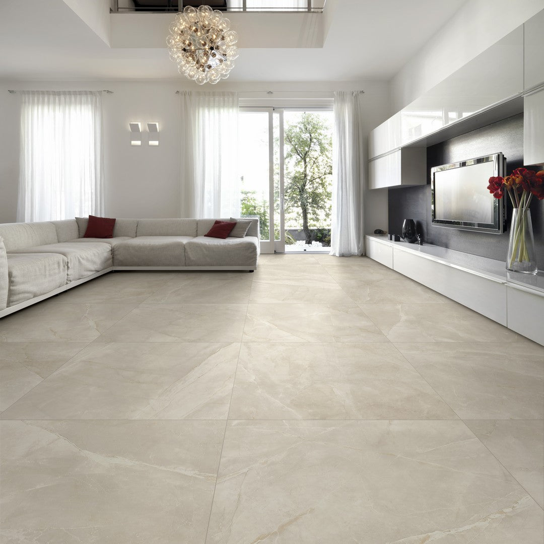 Tesoro-Pulpis-40-x-40-Rectified-Matte-Porcelain-Tile-Almond