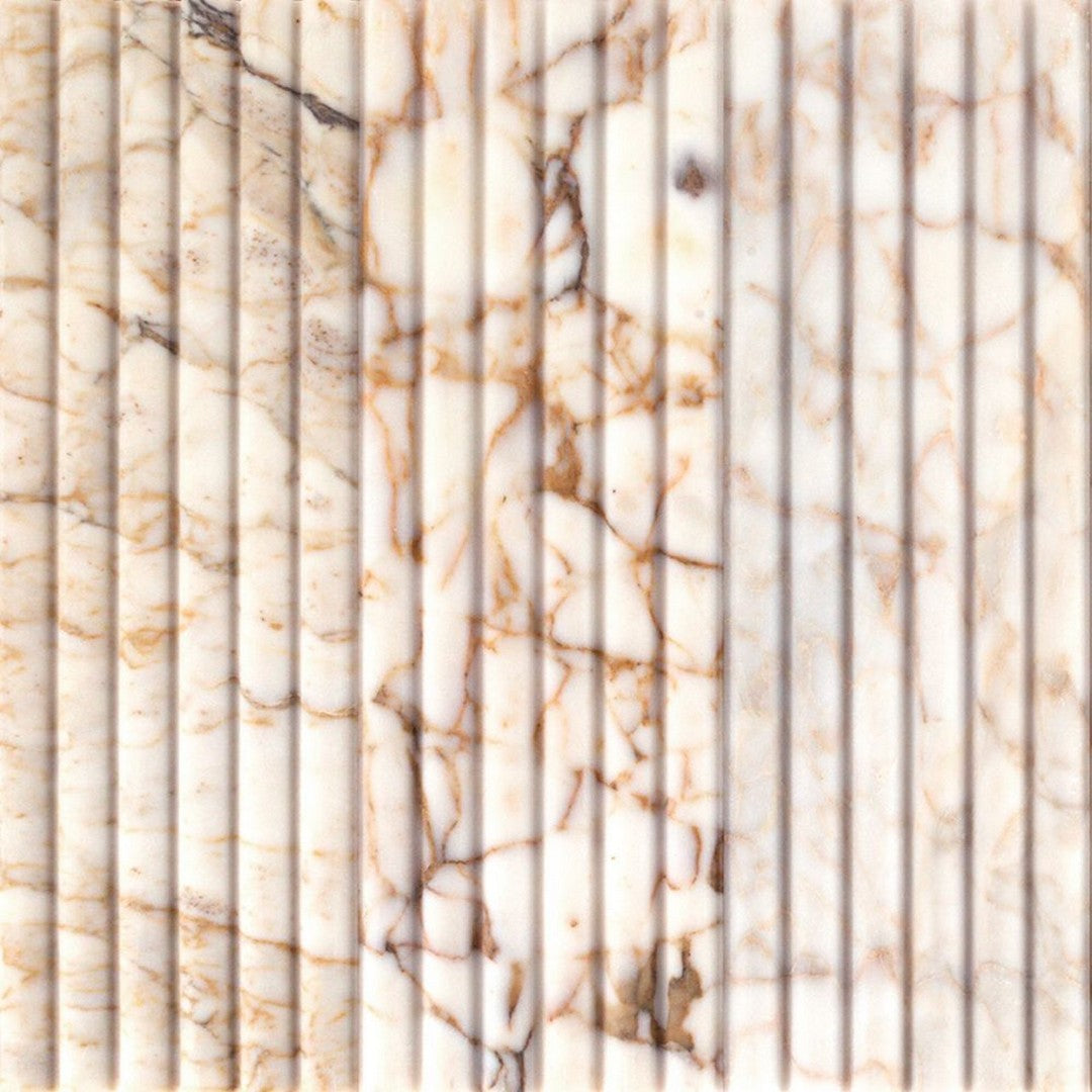 Jeffrey-Court-Marmo-Viaggio-6-x-24-Honed-Fluted-Marble-Tile-Afyon-Gold