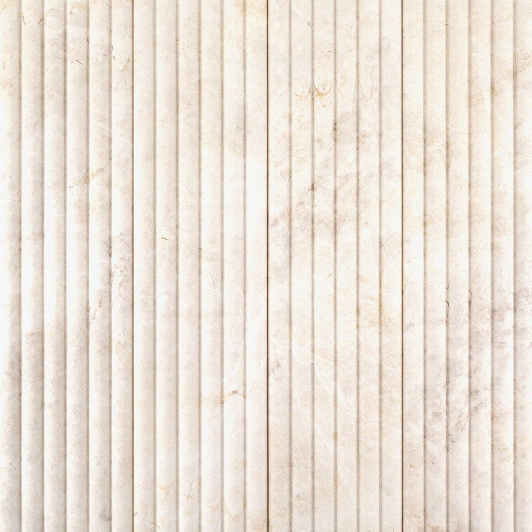 Jeffrey-Court-Marmo-Viaggio-6-x-24-Honed-Fluted-Marble-Tile-Vanilla