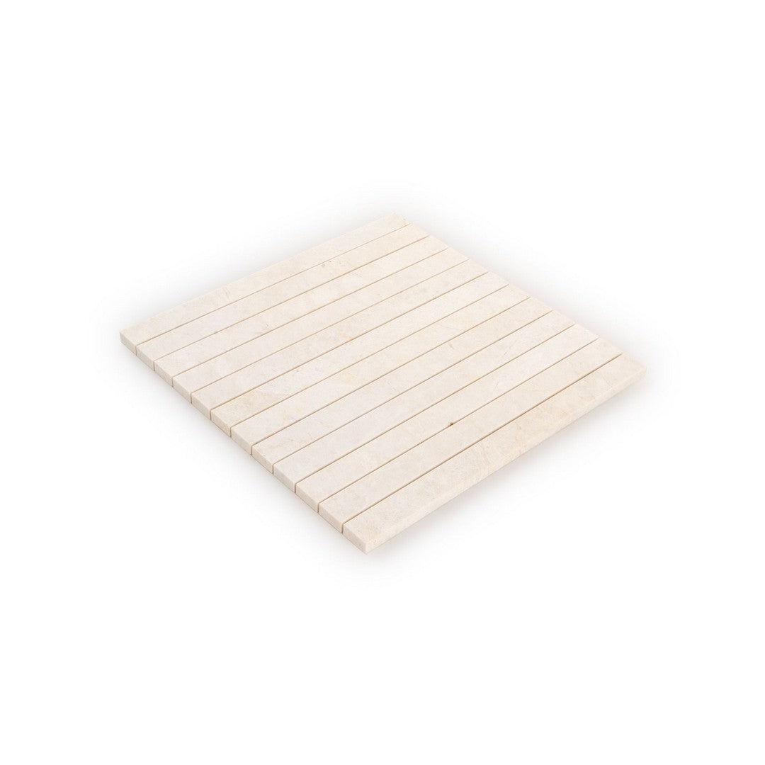 Jeffrey-Court-Marmo-Viaggio-11.75-x-11.75-Honed-Proper-Pillar-Marble-Mosaic-Vanilla