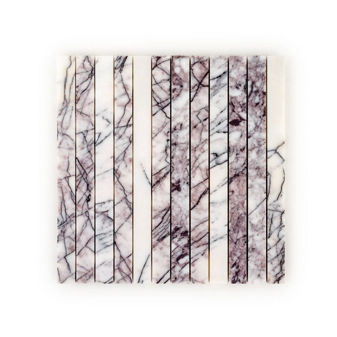 Jeffrey Court Marmo Viaggio 11.75" x 11.75" Honed Proper Pillar Marble Mosaic