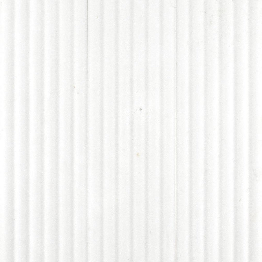 Jeffrey-Court-Marmo-Viaggio-6-x-24-Honed-Fluted-Marble-Tile-Thassos