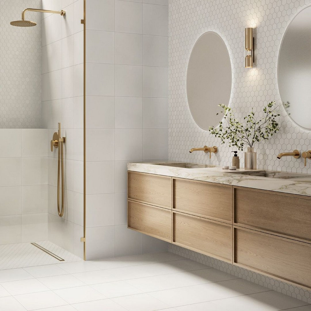 Jeffrey-Court-Marmo-Viaggio-9.38-x-10.75-Honed-2-Hexagon-Marble-Mosaic-Thassos