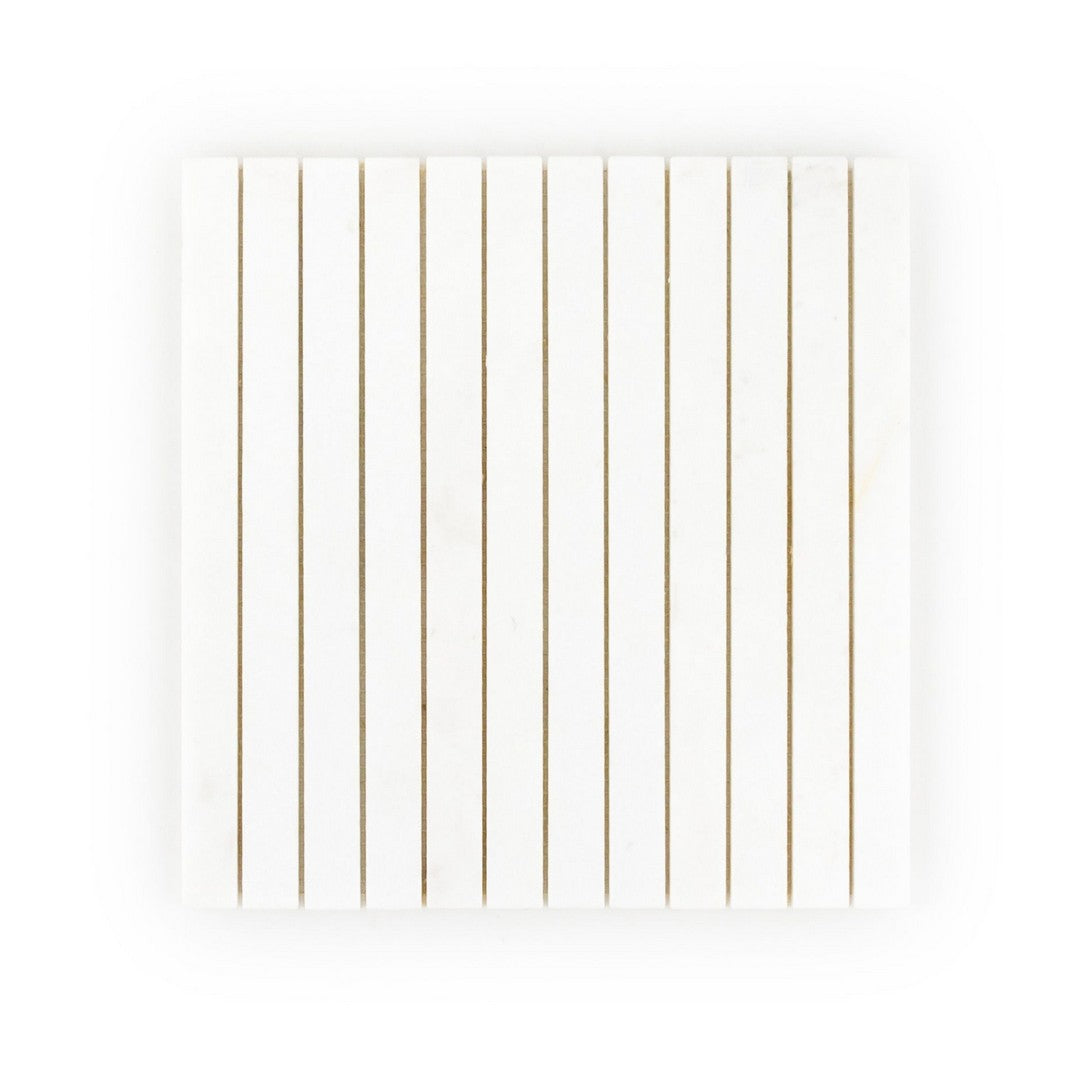 Jeffrey Court Marmo Viaggio 11.38" x 11.75" Honed Proper Pillar Marble Mosaic
