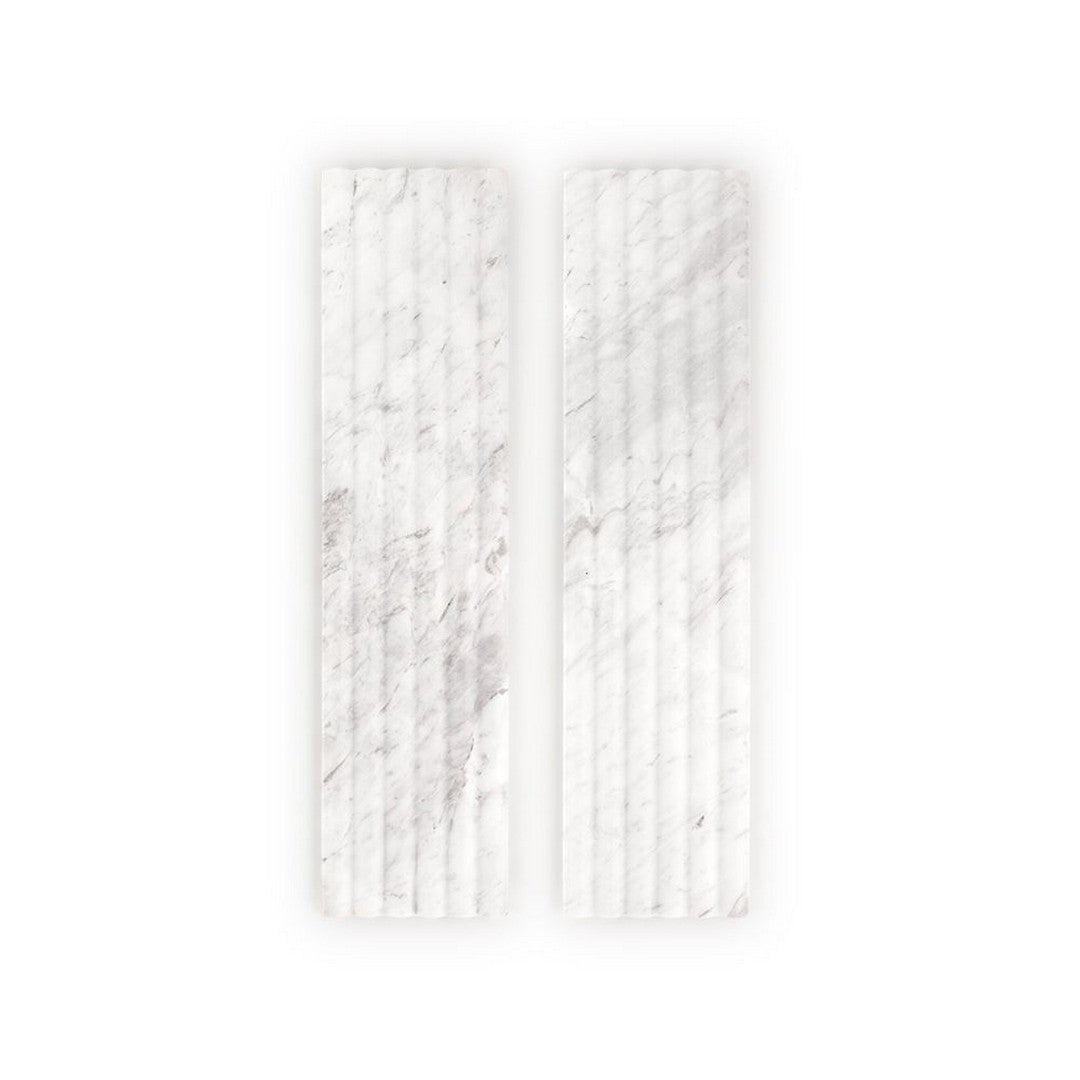 Jeffrey-Court-Marmo-Viaggio-6-x-24-Honed-Fluted-Marble-Tile-Volakas