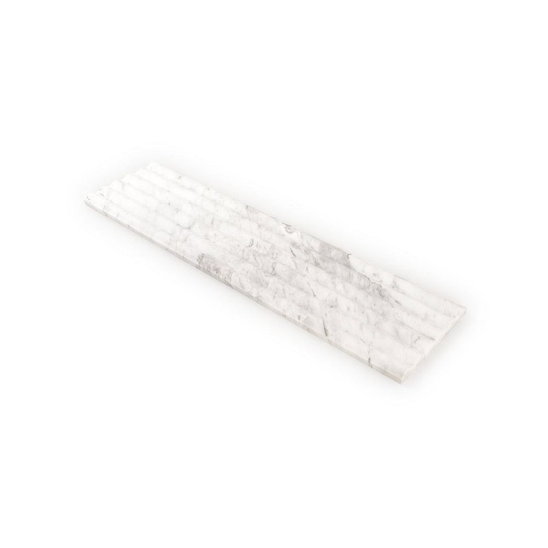 Jeffrey Court Marmo Viaggio 6" x 24" Honed Fluted Marble Tile