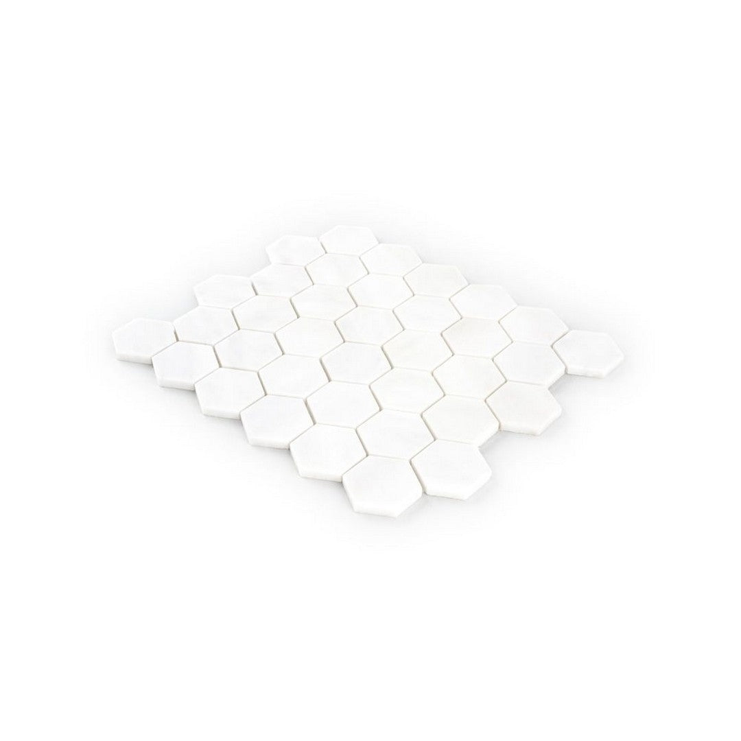 Jeffrey-Court-Marmo-Viaggio-9.38-x-10.75-Honed-2-Hexagon-Marble-Mosaic-Dolomite