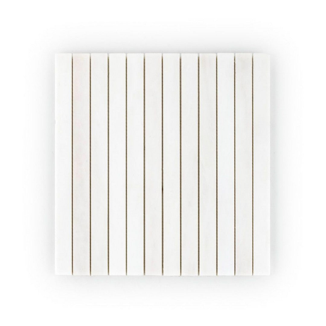 Jeffrey Court Marmo Viaggio 11.38" x 11.75" Honed Proper Pillar Marble Mosaic