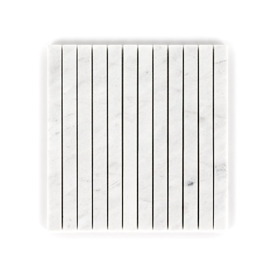 Jeffrey Court Marmo Viaggio 11.38" x 11.75" Honed Proper Pillar Marble Mosaic