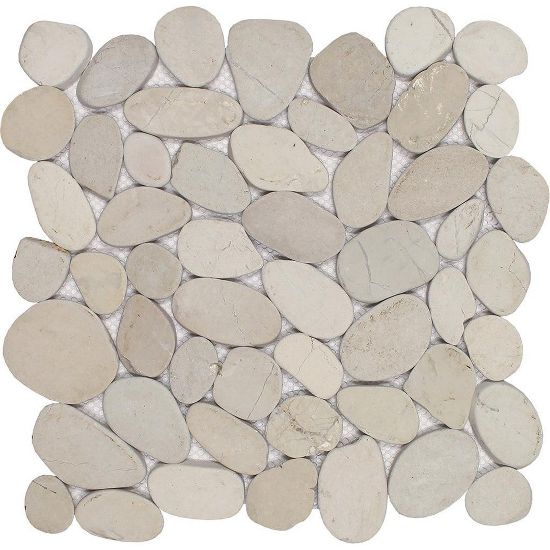 Tesoro Ocean Stones 11.75" x 11.75" Natural Stone Sliced Mosaic
