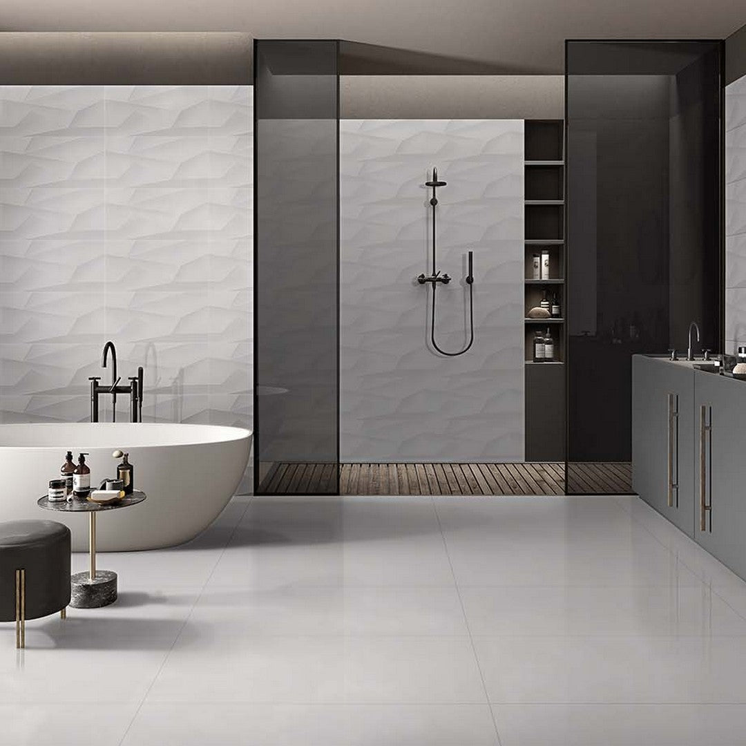 Kertiles-Bianco-12-x-24-Rectified-Glossy-Porcelain-Tile-Bianco-Dune