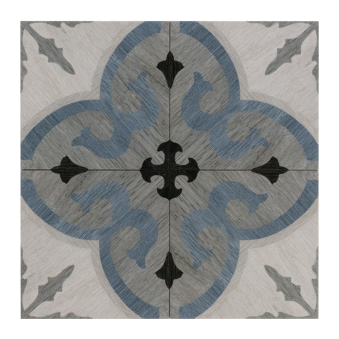 Keystone Cementine Home 8" x 8" Matte Porcelain Deco Tile
