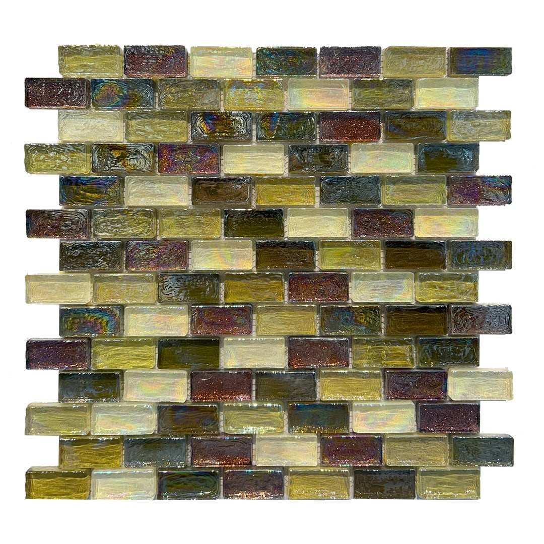 Keystone Luster 12" x 12" Glass 1x2" Mosaic