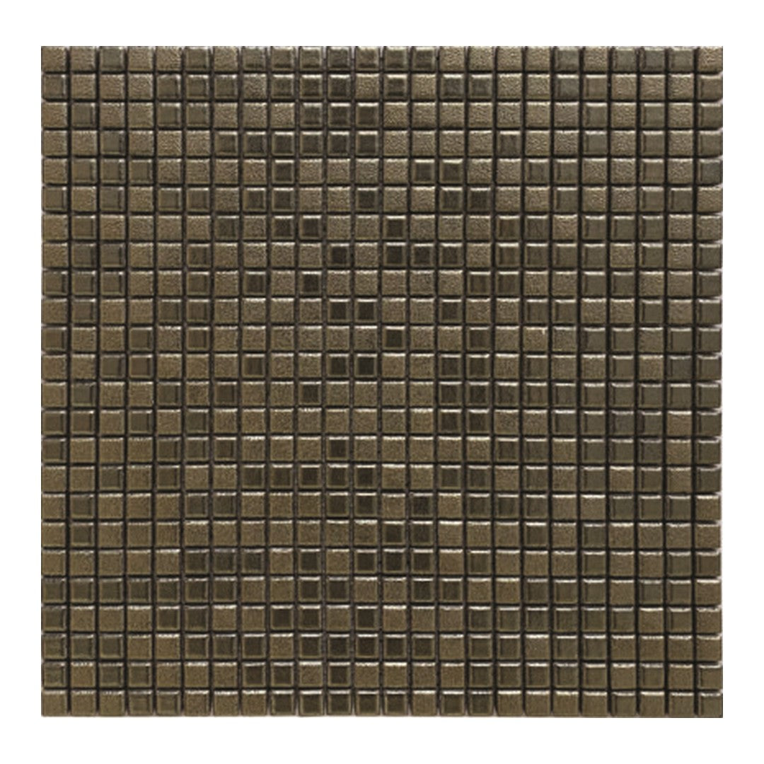 Keystone Mix Neutral 12" x 12" Matte Porcelain Metal Mosaic