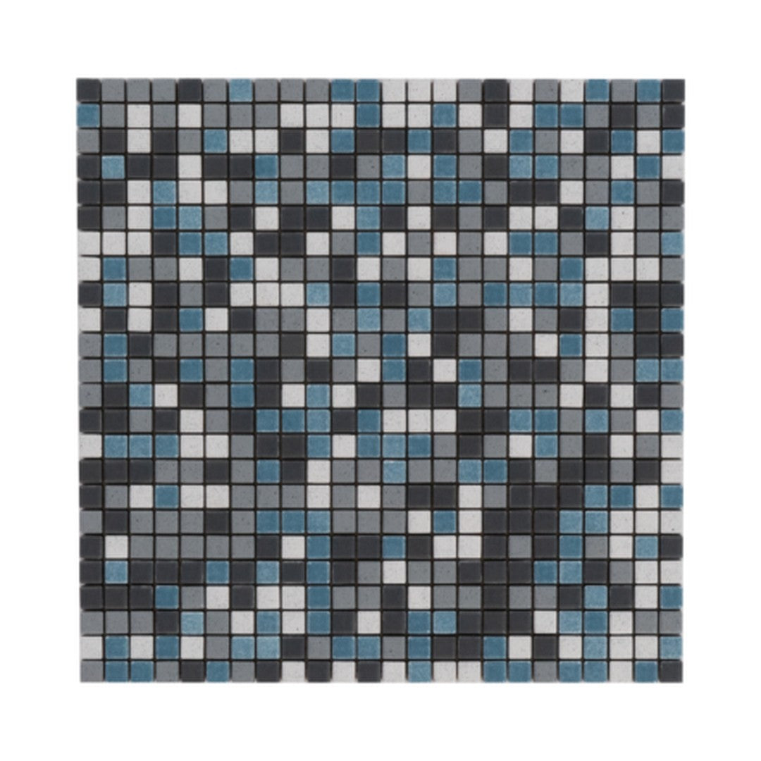 Keystone Mix Color 12" x 12" Matte Porcelain 1/2" Mosaic
