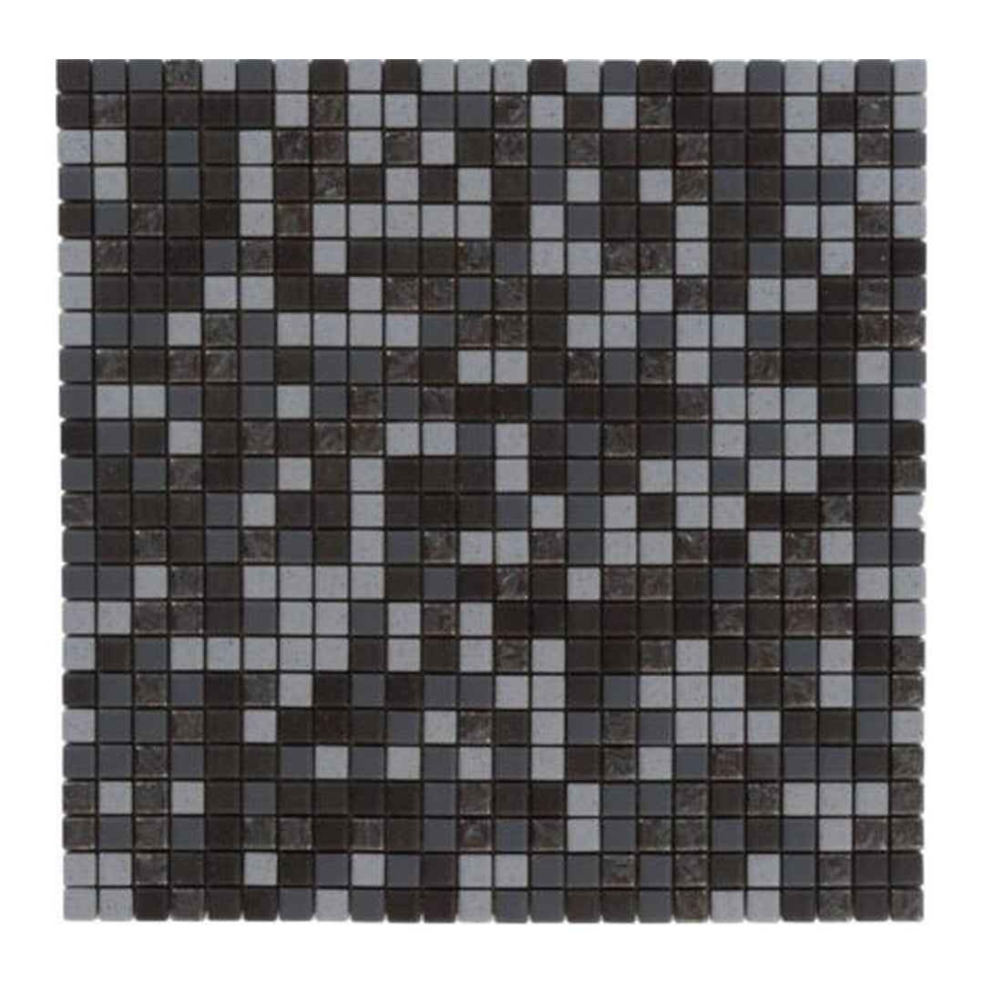 Keystone Mix Neutral 12" x 12" Matte Porcelain 1/2" Mosaic