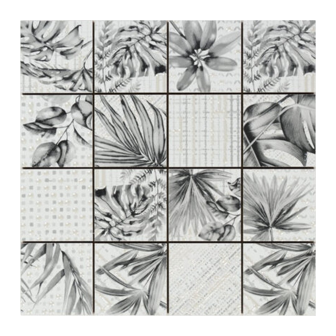 Keystone Garden 12" x 12" Glossy Porcelain Mosaic