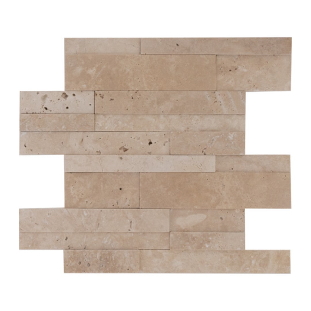 Keystone Extra Light 12" x 12" Honed Natural Stone 3D Panel Mosaic
