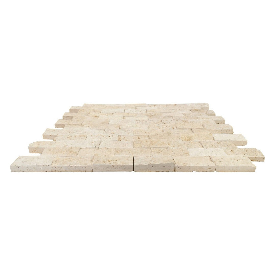 Keystone-Extra-Light-12"-x-12"-Split-Face-Natural-Stone-2x4"-Mosaic-Extra-Light