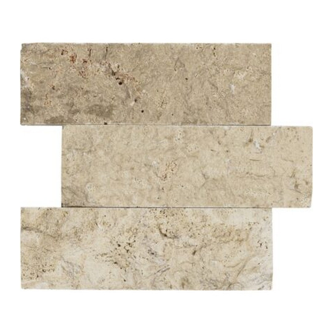 Keystone Extra Light 4" x 12" Split Face Natural Stone Mosaic