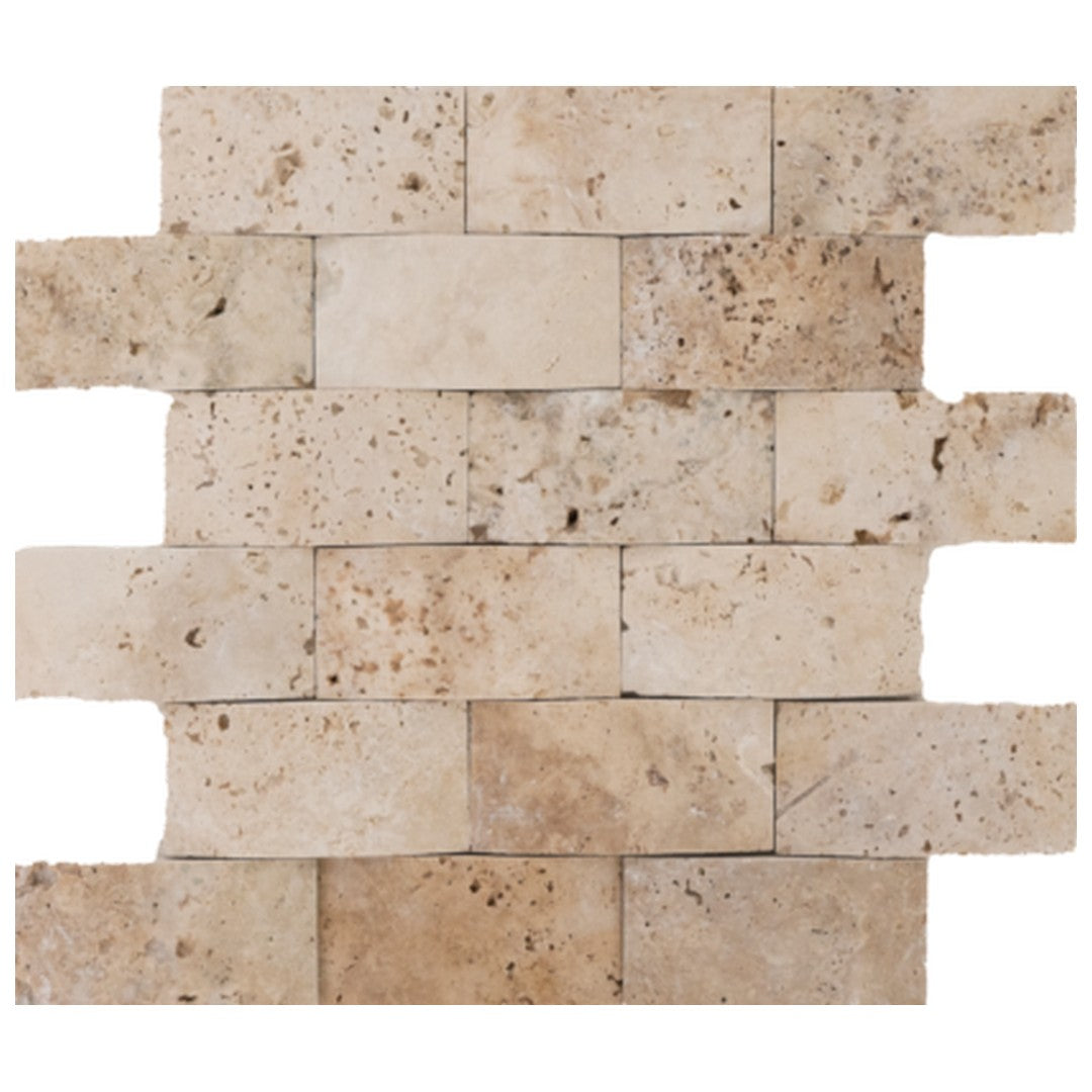 Keystone Tiramisu 12" x 12" Honed Braid Natural Stone Mosaic
