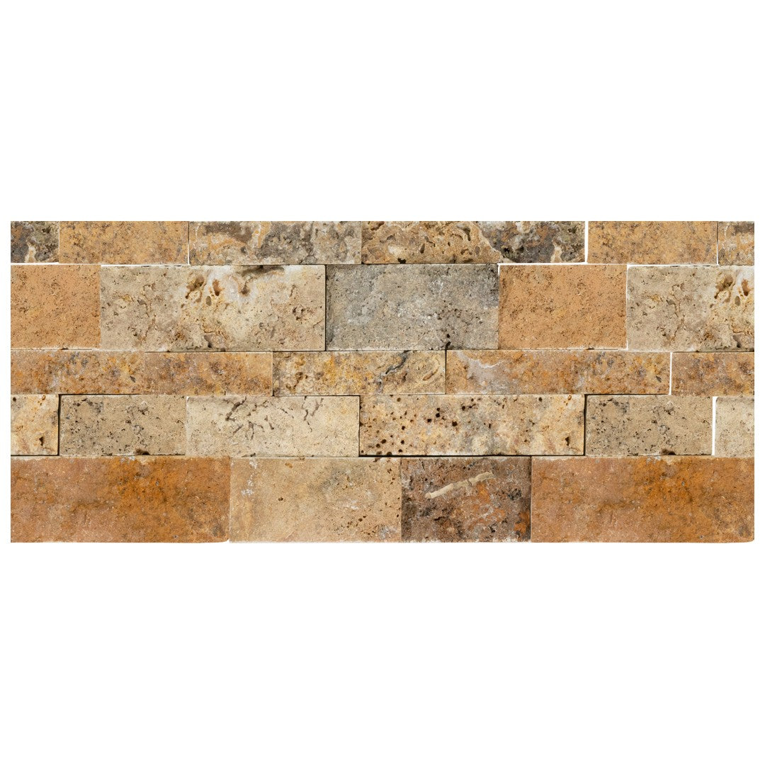 Keystone Escabesa 7" x 12" Split Face Natural Stone Mosaic