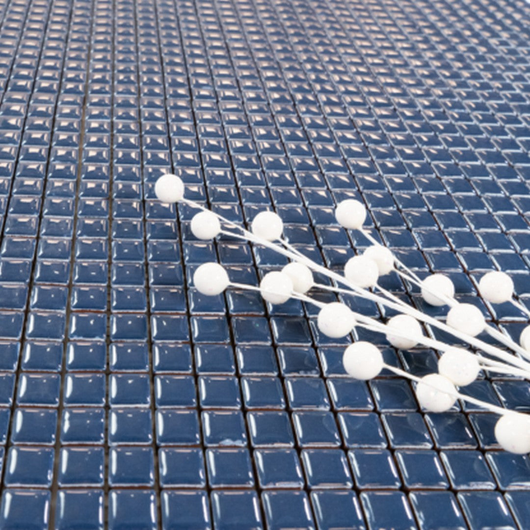 Keystone-Diva-12"-x-12"-Glossy-Porcelain-Mosaic-Dark-Blue