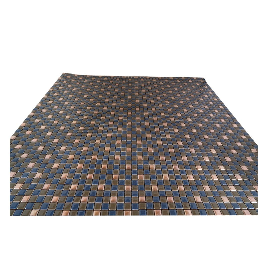 Keystone-Trio-12"-x-12"-Glossy-Porcelain-Mosaic-Dark-Blue