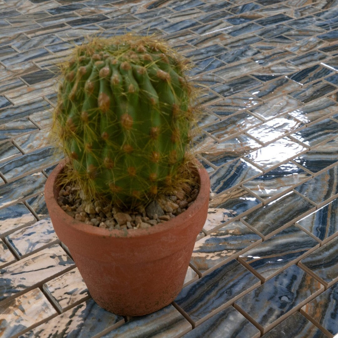 Keystone-Onyx-Blue-12"-x-12"-Polished-Porcelain-Mosaic-Onyx-Blue