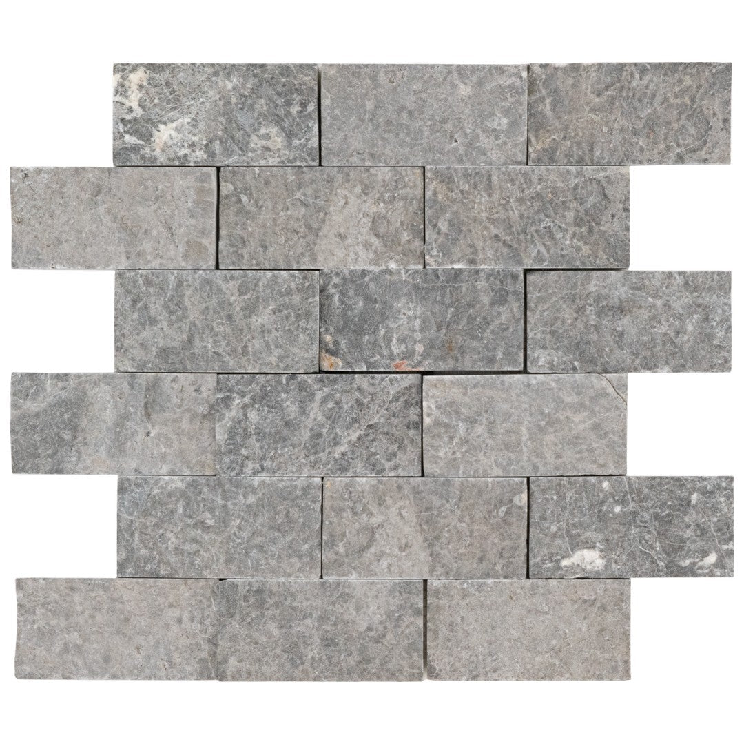 Keystone Cleopatra Gray 12" x 12" Split Face Natural Stone Mosaic