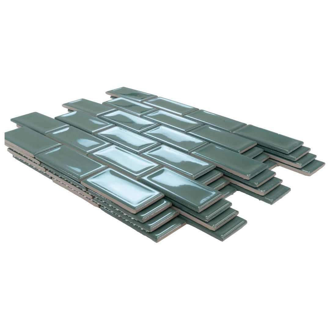 Keystone-Twins-12"-x-12"-Glossy-Porcelain-Mosaic-Ginepro