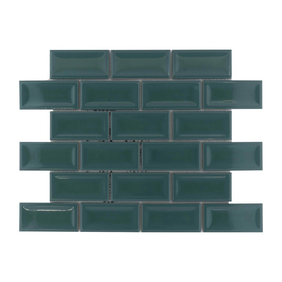 Keystone Twins 12" x 12" Glossy Porcelain Mosaic