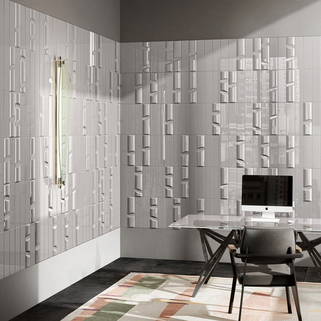 Keystone-Volume-No.2---4"-x-16"-Polished-Ceramic-Wall-Tile-White