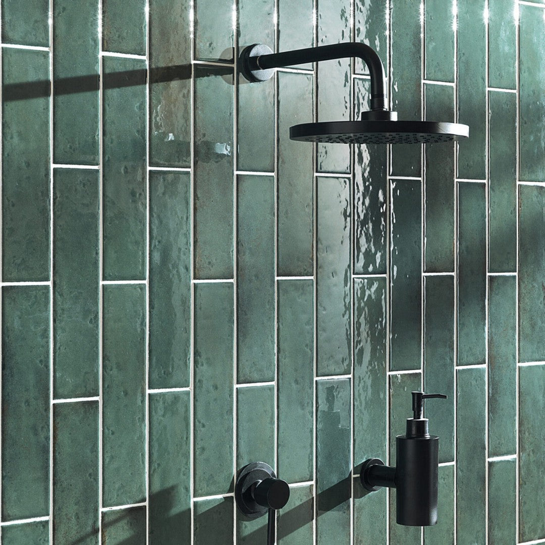 Keystone-Oxida-3"-x-12"-Glossy-Porcelain-Wall-Tile-Green