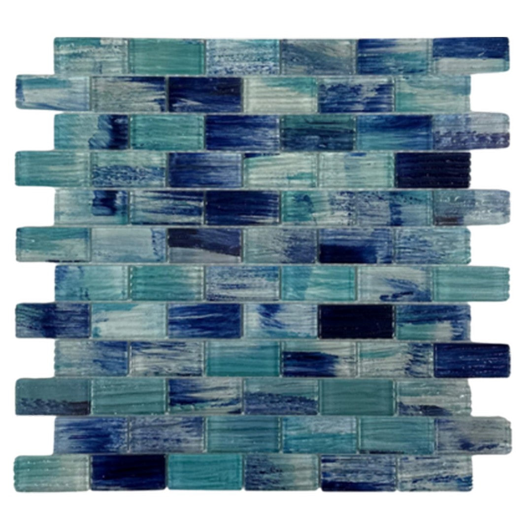 Keystone Seaside 12" x 12" Glass Mosaic