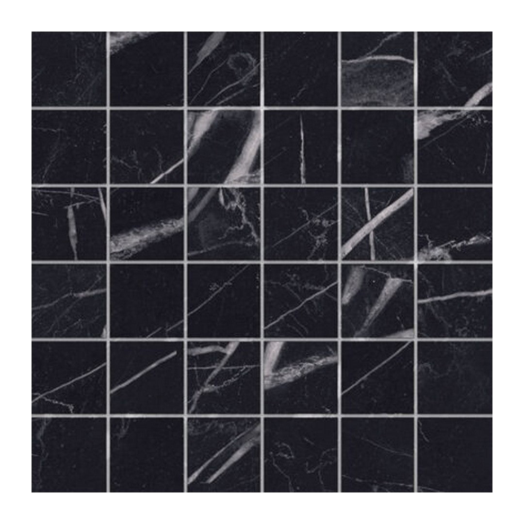 Keystone Marquina 12" x 12" Polished Porcelain Mosaic