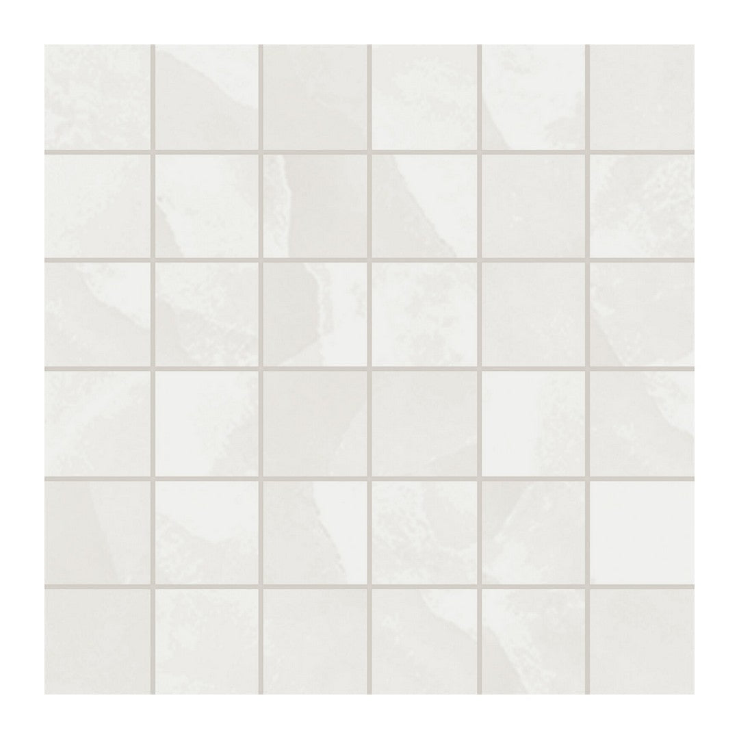 Keystone Onyx White 12" x 12" Polished Porcelain Mosaic