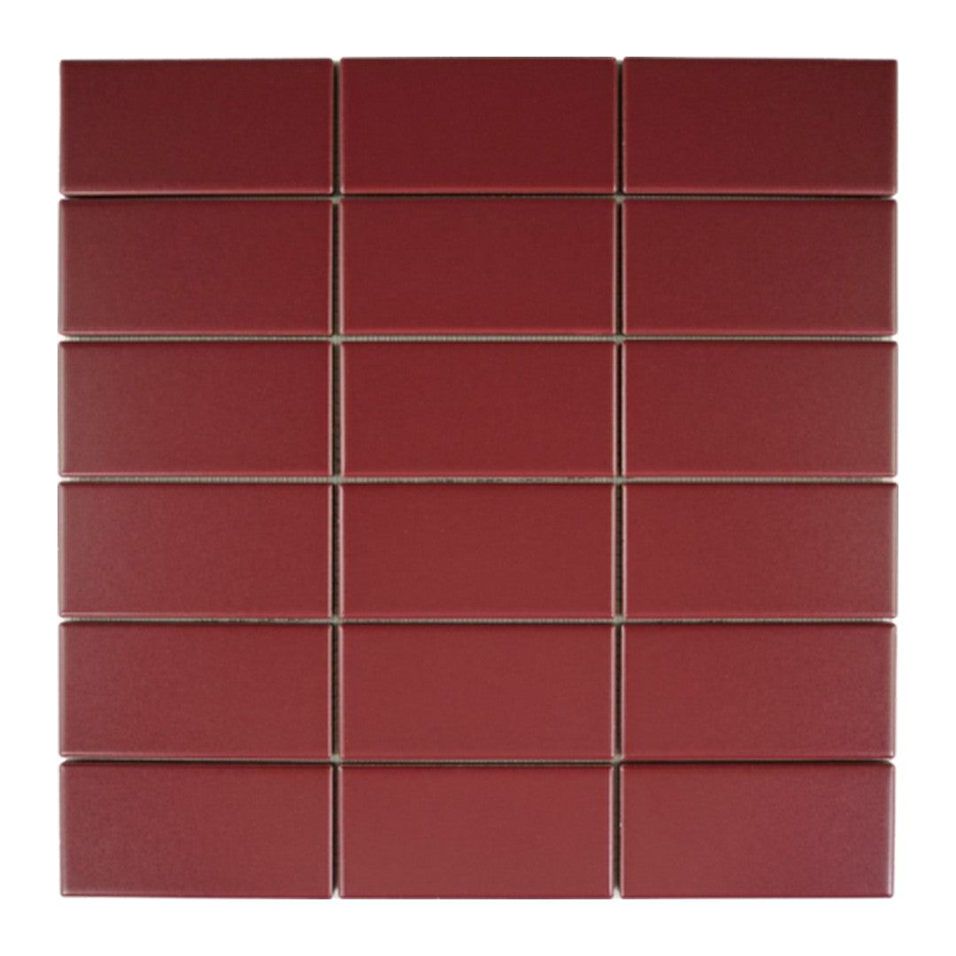 Keystone Set 2027 12" x 12" Porcelain 2x4" Wall Mosaic