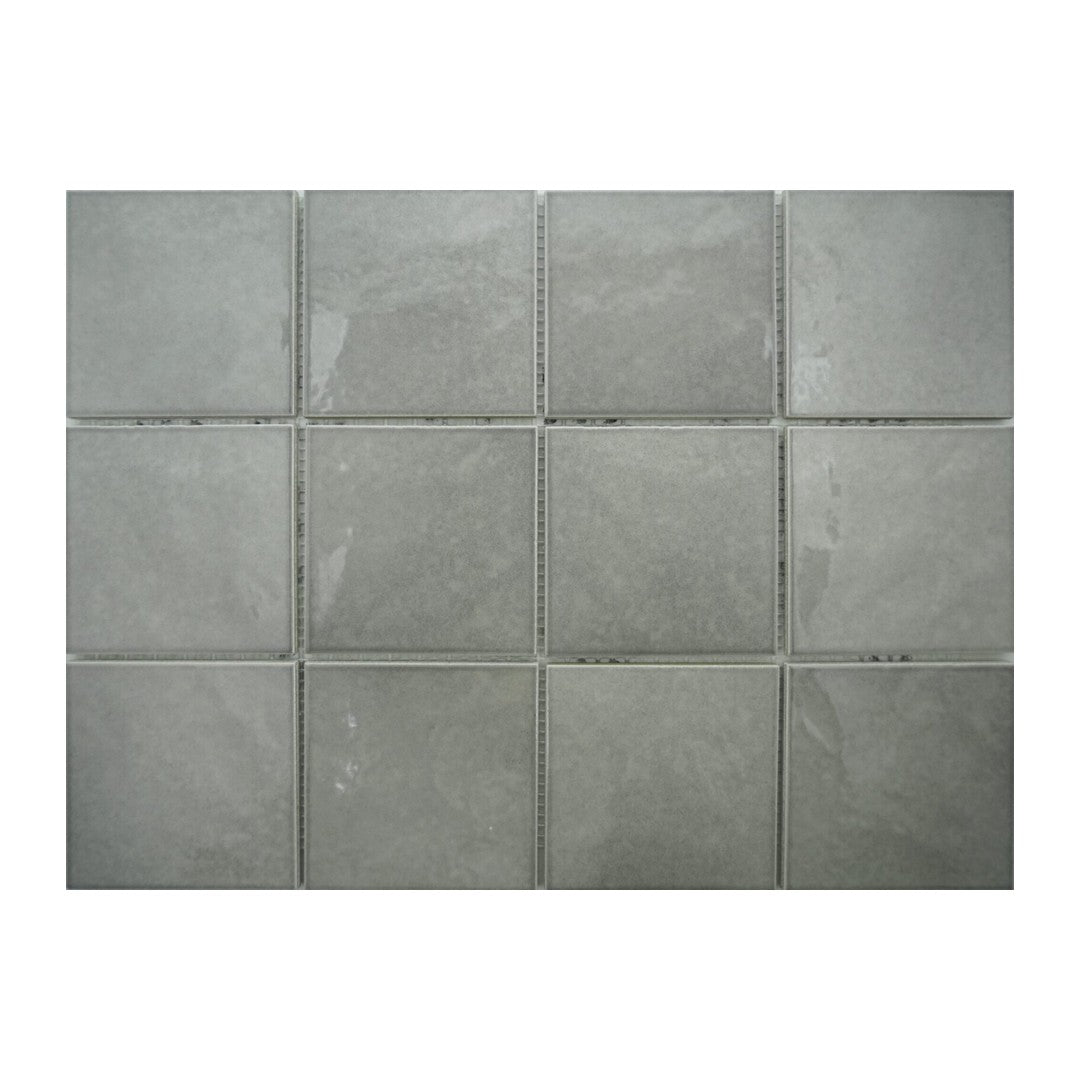 Keystone Riflessi 12" x 12" Glossy Porcelain 4" Mosaic