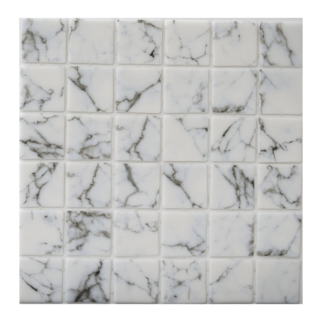 Keystone Calacatta 12" x 12" Glass Mosaic