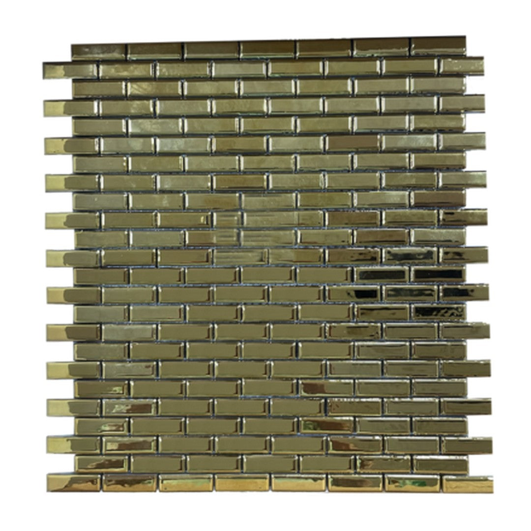 Keystone Oro Gold 12" x 12" Porcelain Mosaic