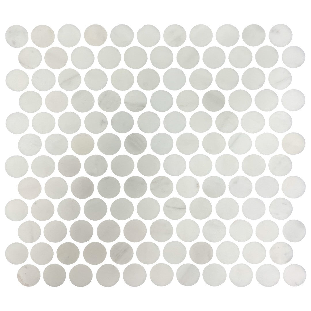 Keystone Dolomite Marble Penny Round Mosaic