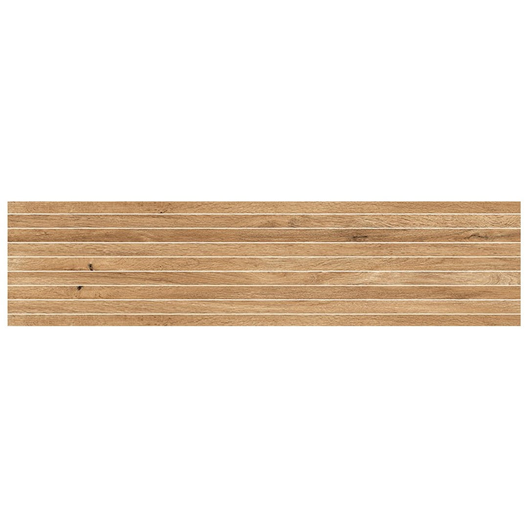 Keystone Firenze Teak 12" x 48" Porcelain Mosaic