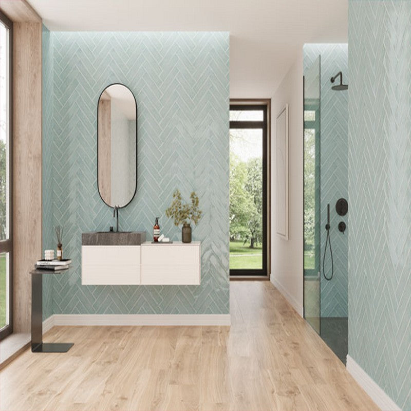 Maniscalco-Stone-Kaleidoscope-3-x-12-Glossy-Ceramic-Undulated-Tile-Mint