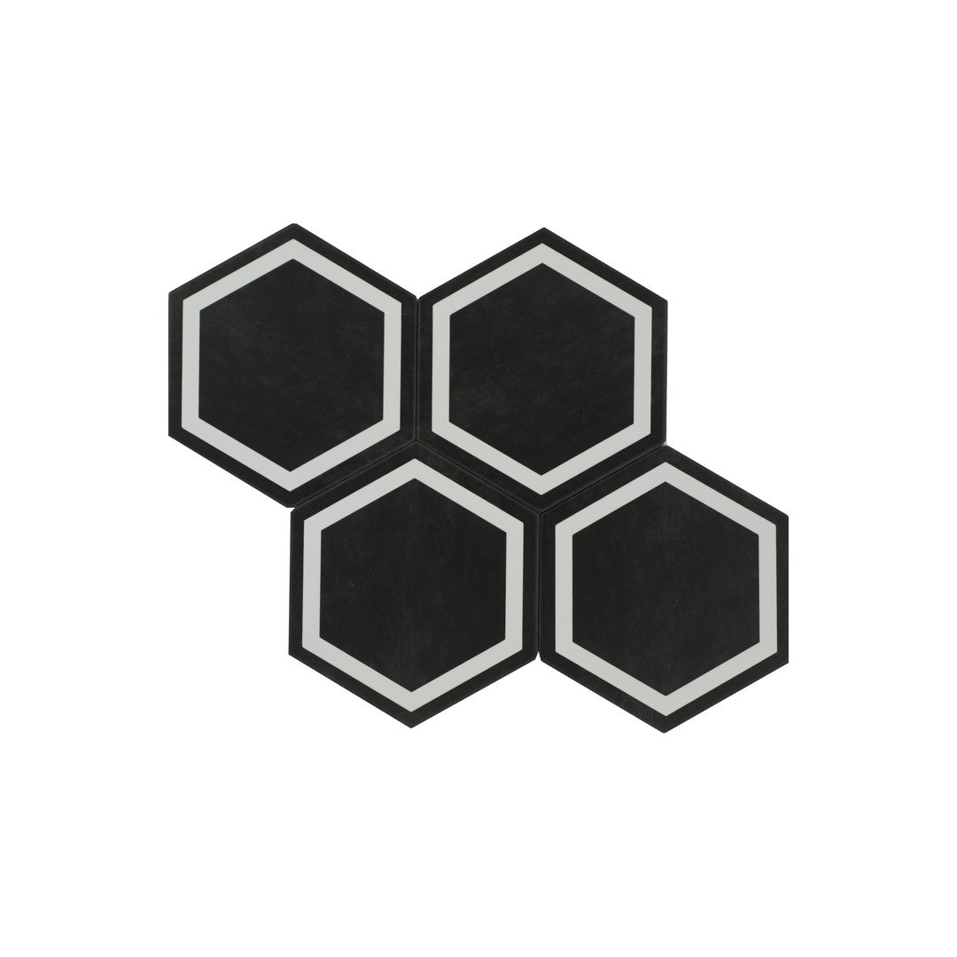 Keystone Examatt Decora 6" Matte Porcelain Hexagon Tile